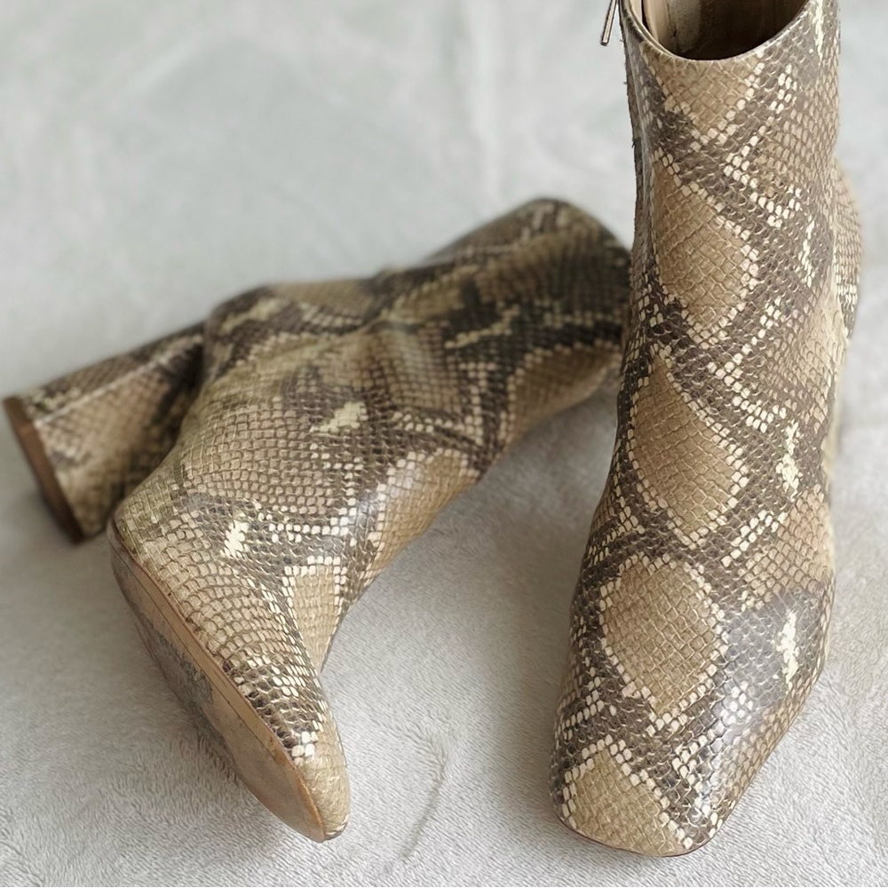 Sam Edelman snake print ankle boot